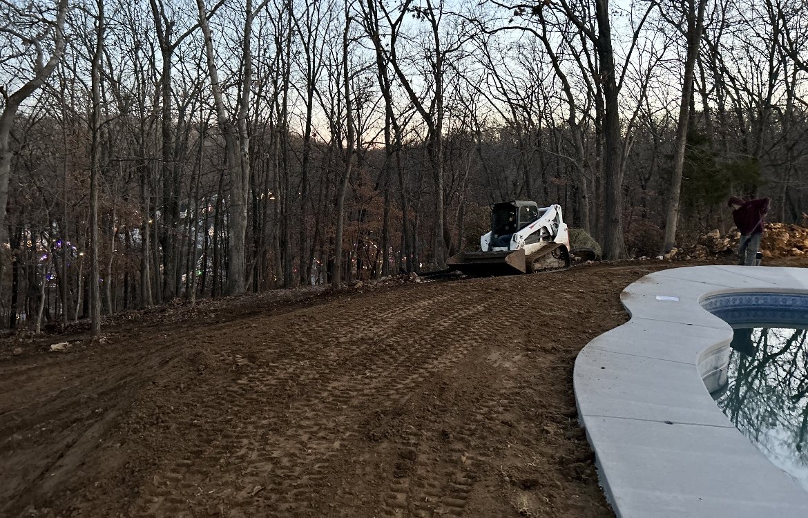 Grading and land work project by JLS Construction